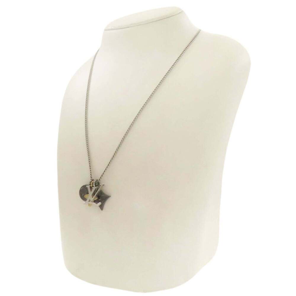 LOUIS VUITTON Silver Necklace - Picture 6 of 9